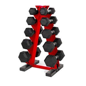 CAP Barbell 150 LB Hex Dumbbell Set with Rack