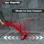 Major Fitness Weight Bench - 1300LBS Weight Capacity and 36 Adjustable Positions Strength Training Bench for Garage and Home Gym Workouts (Red)