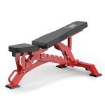 Major Fitness Weight Bench - 1300LBS Weight Capacity and 36 Adjustable Positions Strength Training Bench for Garage and Home Gym Workouts (Red)