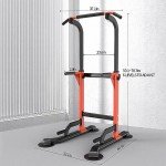 Z ZHICHI Pull-Up Dip Station Pull-Ups Chin-Ups: 330LBS T055CDC