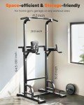 Sportsroyals Power Tower Dip Station Pull Up Bar for Home Gym Strength Training Workout Equipment Newer Version 450LBS.