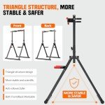 SERTT Foldable Power Tower Dip Station Pull Up Bar, Multifunction Home Gym Strength Training Equipment, Fitness Triangular Design Pullup Dip Station Rack, Support 440LBS
