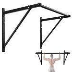 Yes4All Heavy Duty Wall Mounted Pull Up Bar – Multi-Grip Pull Ups / Pull Up Bar Ceiling Mount / Joist Mount for Home Gym