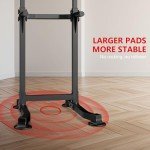ZENOVA Pull Up Bar Dip Bar Power Tower Workout Dip Station Height Adjustable Free Standing Chin Up Bar for Men Women Teens 300LBS Weight Capacity (Black)