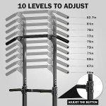 SogesPower Power Tower Dip Station Pull Up Bar for Home Gym Adjustable Height Strength Training Workout Equipment