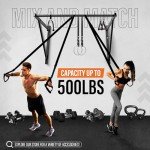 Yes4All Heavy Duty Wall Mounted Pull Up Bar – Multi-Grip Pull Ups / Pull Up Bar Ceiling Mount / Joist Mount for Home Gym