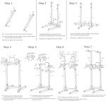 KARMAS PRODUCT Power Tower Adjustable Height Standing Pull Up Bar Dip Station for Home Gym Heavy Duty with Jump Rope Holds Up to 660LBS