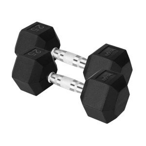 25 lb Cast Iron Hex Dumbbell Pair