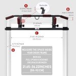 IRON AGE Pull Up Bar For Doorway - Pullupbar With 2024 Enhanced Smart Hook Angled Grip Home Gym Exercise Equipment US Patent (Fits Almost All Doors)