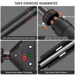 Sportneer Pull Up Bar Doorway Chin Up Bar No Screws Door Frame Chin Up Push Up Sit Up Bar Adjustable 75-94cm (29.5''-37'') Up to 200kg Capacity Workout Bar