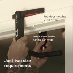 Jayflex CrossGrips Compact Pull Up Bar - Pull Up Bar Door Frame for Work from Home Fitness - Adjustable Door Frame Pullup Bar Handles - 250 lbs Capacity