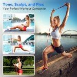 FitBeast Resistance Bands Set, 5 Different Levels, Pull Up Assist Bands for Strength Training, Crossfit, Powerlifting, Muscle Toning, Mobility Exercises, Full-Body Workout (Vibrant 5-125 lbs)