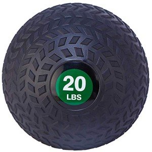 Fitvids Workout Exercise Fitness Weighted Medicine Ball, Wall Ball and Slam Ball​, Slam Ball​, 20 Pounds