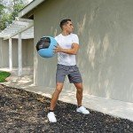 ProsourceFit Soft Medicine Balls, Wall Balls and Full Body Dynamic Exercises, Aqua 8 LB.