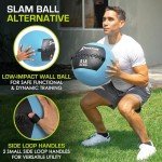 ProsourceFit Soft Medicine Balls, Wall Balls and Full Body Dynamic Exercises, Aqua 8 LB.