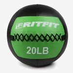 RitFit Soft Medicine Ball/Wall Ball Set for Strength and Conditioning Workouts, Core Training and Cross Training(5/10/15/20/25/30lbs) (Red+Orange+Green+Blue(10lb+15lb+20lb+25lb))