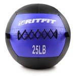 RitFit Soft Medicine Ball/Wall Ball Set for Strength and Conditioning Workouts, Core Training and Cross Training(5/10/15/20/25/30lbs) (Red+Orange+Green+Blue(10lb+15lb+20lb+25lb))