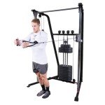 Body-Solid Best Fitness (BFFT10B) Functional Trainer Cable Machine, Full Body Workout Weight Stacks, Chest and Shoulder Exercise Home Gym LAT Pulldown Machines with 190lb Weights Stack, Black