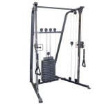 Body-Solid Best Fitness (BFFT10B) Functional Trainer Cable Machine, Full Body Workout Weight Stacks, Chest and Shoulder Exercise Home Gym LAT Pulldown Machines with 190lb Weights Stack, Black