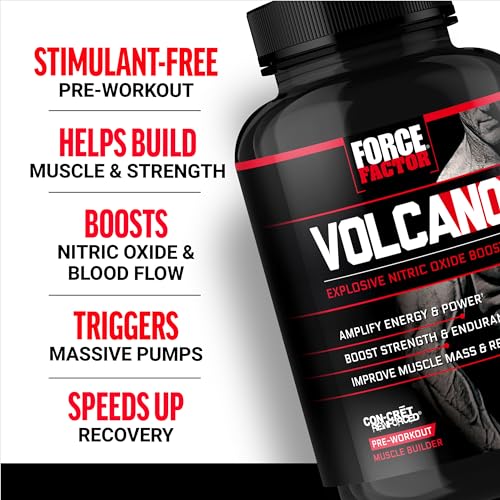 Volcano Nitric Oxide Pre Workout Supplement for Men