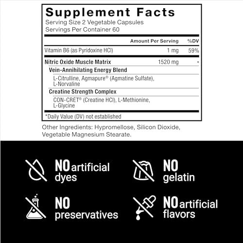 Volcano Nitric Oxide Pre Workout Supplement for Men