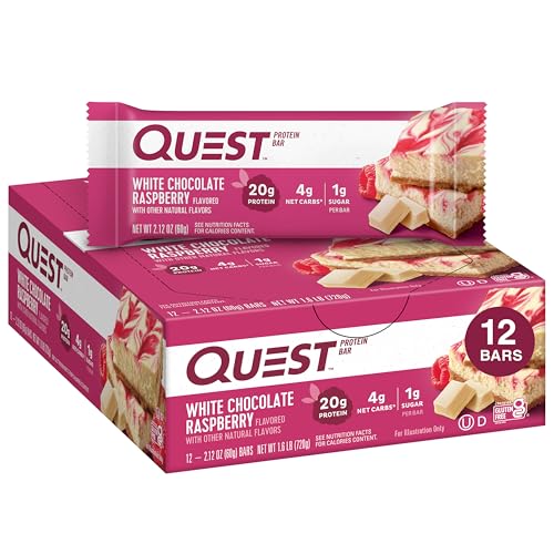 White Chocolate Raspberry Protein Bars - 12-Pack