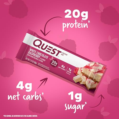 White Chocolate Raspberry Protein Bars - 12-Pack