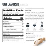 Unflavored Zero Carb Whey Protein Isolate - 1lb