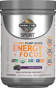 Organic Sport Pre Workout Energy Powder - BlackBerry Cherry