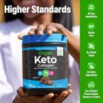 Keto Collagen Chocolate Protein Powder with MCT Oil