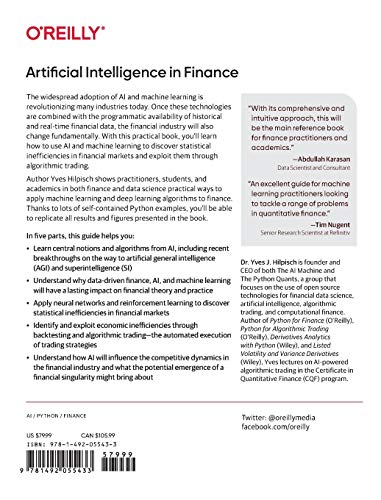 Python Guide to Artificial Intelligence in Finance