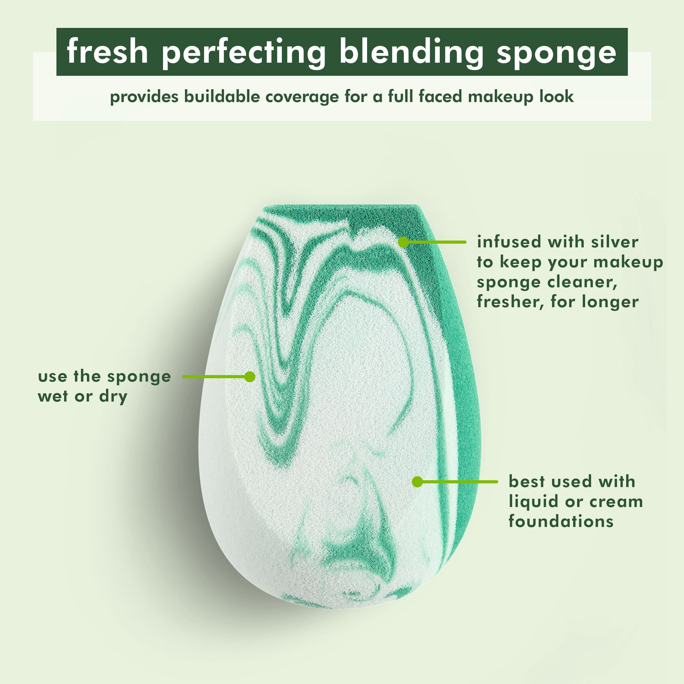EcoTools Perfecting Makeup Blending Sponge - Multicolor