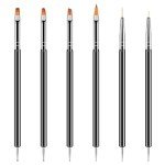 Double-Ended Nail Art Brushes - 6PC Set