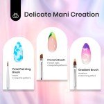 Beetles 8-Piece Double-Headed Nail Art Brush Set