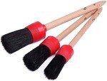 11-Piece Organic Makeup Brush Set with Wooden Handles
