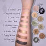 Giselle Cosmetics Coffee Latte Organic Eye Shadow Palette