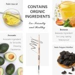 Medium Brown Organic Waterproof Eyebrow Pencil & Brush