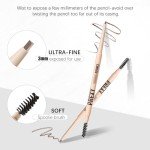 Medium Brown Organic Waterproof Eyebrow Pencil & Brush