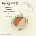 Lauren Brooke Organic Pressed Eyeshadow Duo - Cappuccino/Pearl