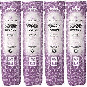 SoulSation Lint-Free Organic Cotton Rounds - 400 Count
