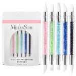 MelodySusie 5-Piece Dual Tipped Nail Art Brushes
