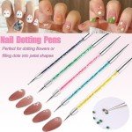 AIBEE 5-Piece Double-Ended Nail Art Brush Set