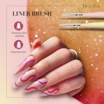 6-Piece Nail Art Brush Set for DIY Designs