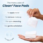 Organic Clean² Face Pads - Ultra Soft & Durable