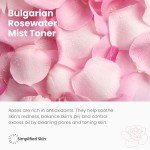 Organic Rose Water Spray for Face and Hair