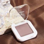 evpct Taupe Matte Single Mini Pressed Eyeshadow Makeup Palette, Brown Mauve Purple Monochrome Cream Eye shadows Palette Brightener Makeup for Older Women, Natural Pigmented Waterproof Sombra Para Ojos