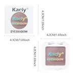 evpct Taupe Matte Single Mini Pressed Eyeshadow Makeup Palette, Brown Mauve Purple Monochrome Cream Eye shadows Palette Brightener Makeup for Older Women, Natural Pigmented Waterproof Sombra Para Ojos