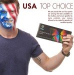 Face Paint Kit - Dermatologically Tested, Non-Toxic & Hypoallergenic - Professional Painting for Kids & Adults - Cosplay Makeup - Easy to Apply & Remove - Leakproof Dry Glitters