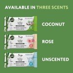 The Cheeky Panda Bamboo Face Cleanser Makeup Remover Wipes Rose Scented | 6 Packs of 25 Face Wipes | 99% Purified Water Wipes | Plant Based & Vegan Wet Wipes | Sustainable Alternative