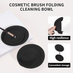 MAANGE Makeup Brushes, 49 Pcs Makeup Tool Set Premium Synthetic Makeup Brush Set Foundation Powder Concealers Eye Blush Make Up Brush Kit (Black/Silver, 49 Piece Set)